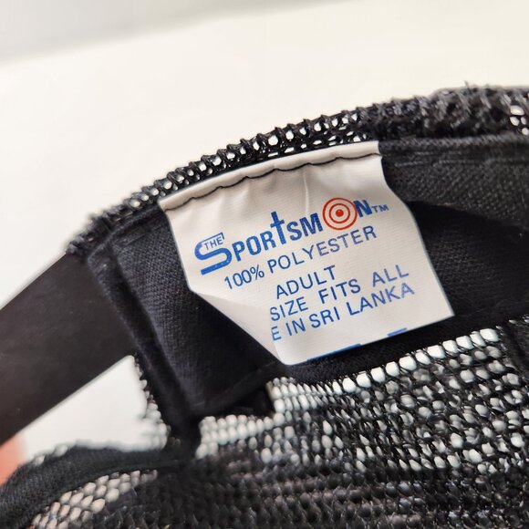 Fast Orange Vintage Black Trucker Hat Snapback Cap Mesh 1980s Hand Cleaner - Picture 9 of 9